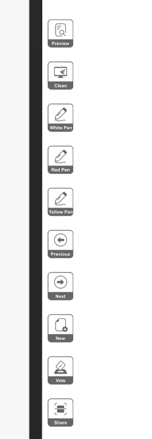 IFPD Sync Whiteboard side button panel