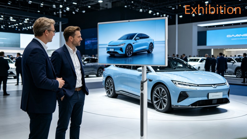 Portable display exhibition demo