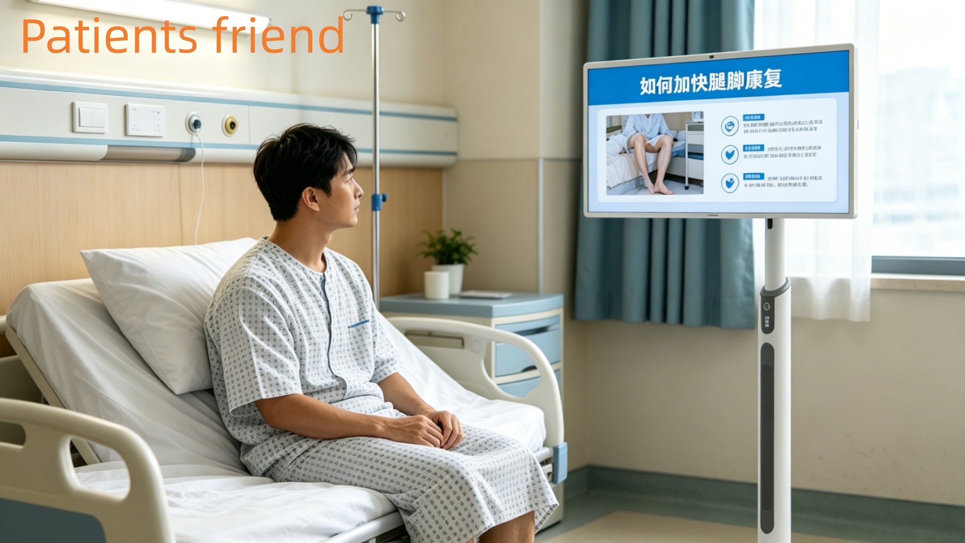 Buddy display as patients friend in hospital