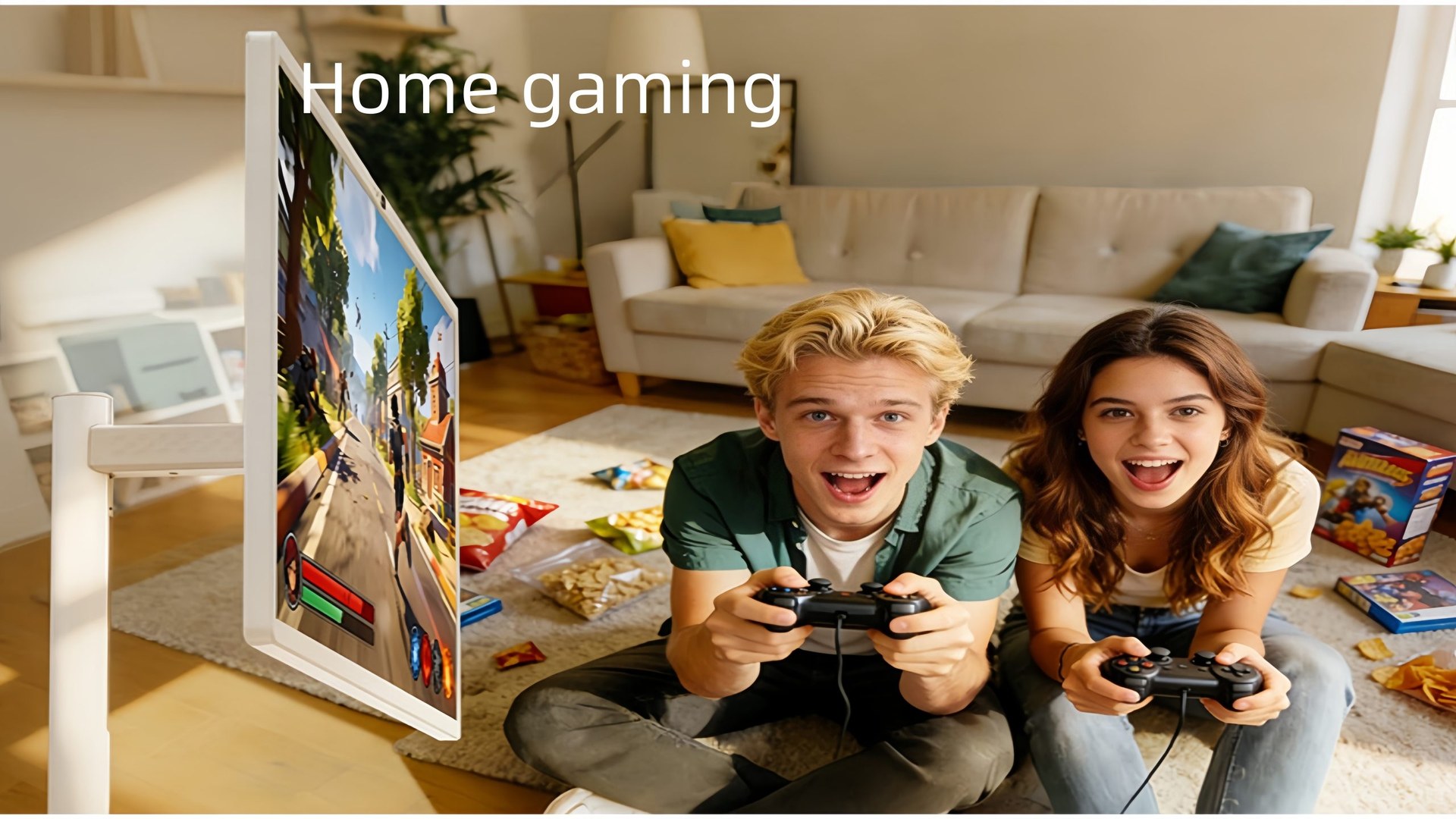 Mobile smart screen for home gaming